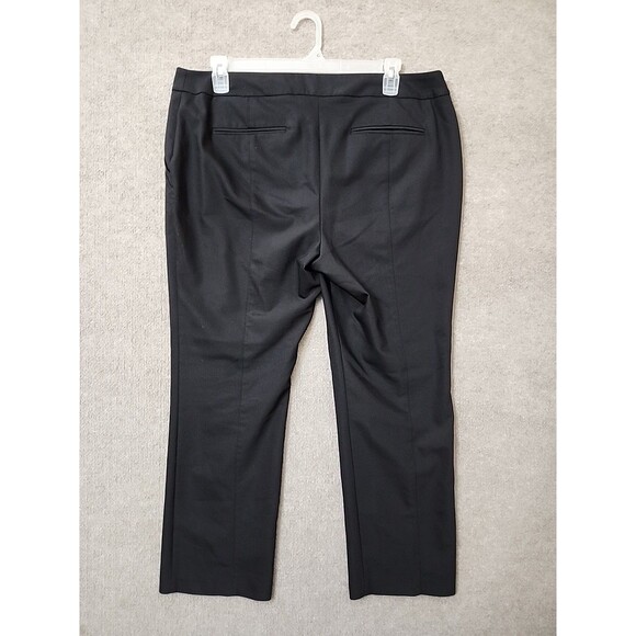 Chicos So Slimming Dress Pants Women 3 US 16 Short Black Straight Leg Stretch - Picture 4 of 8